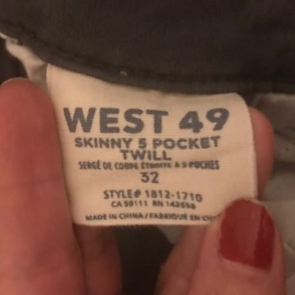 Grey Skinny West 49 twill for men. W32 - Picture 5 of 6